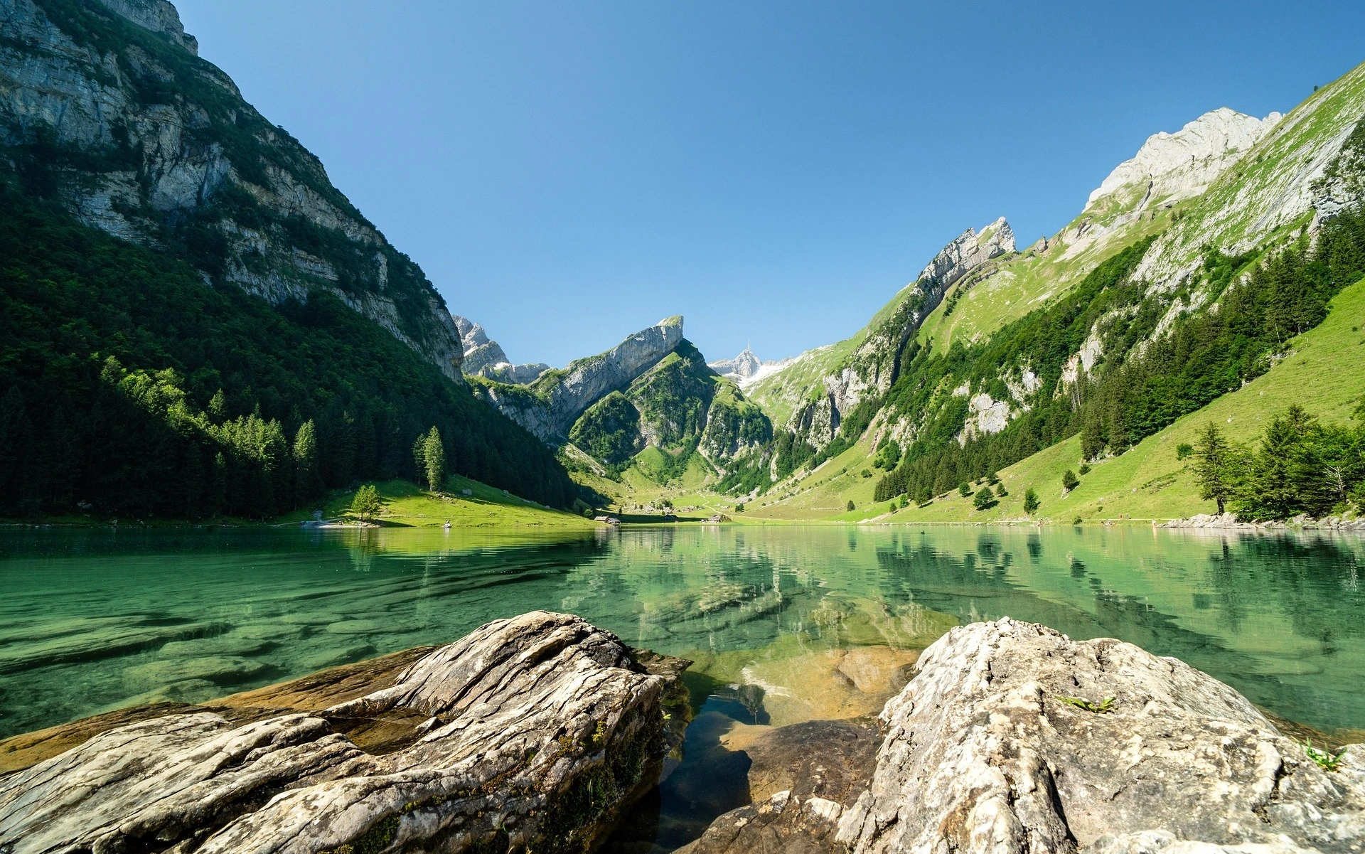 Seealpsee scenic view